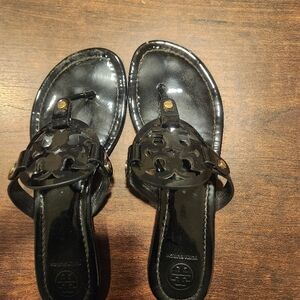 Tory Burch Black Leather Sandals